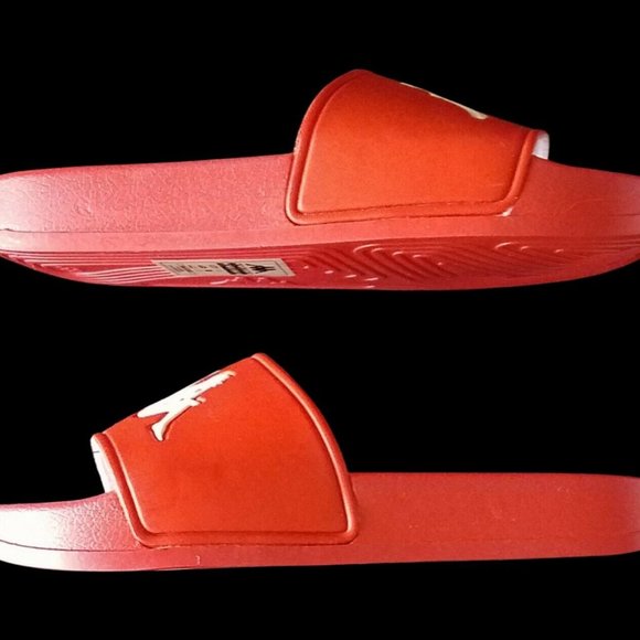 Kappa Authentic Adam 2 Slides Red Orange-White